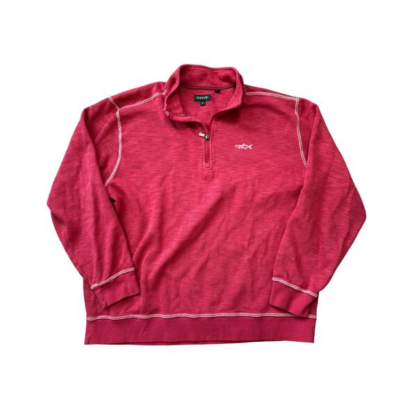 ORVIS  1/4 zip pullover size XL Red sweater/Sweatshirt, Pima Cotton Blend - Picture 2 of 10